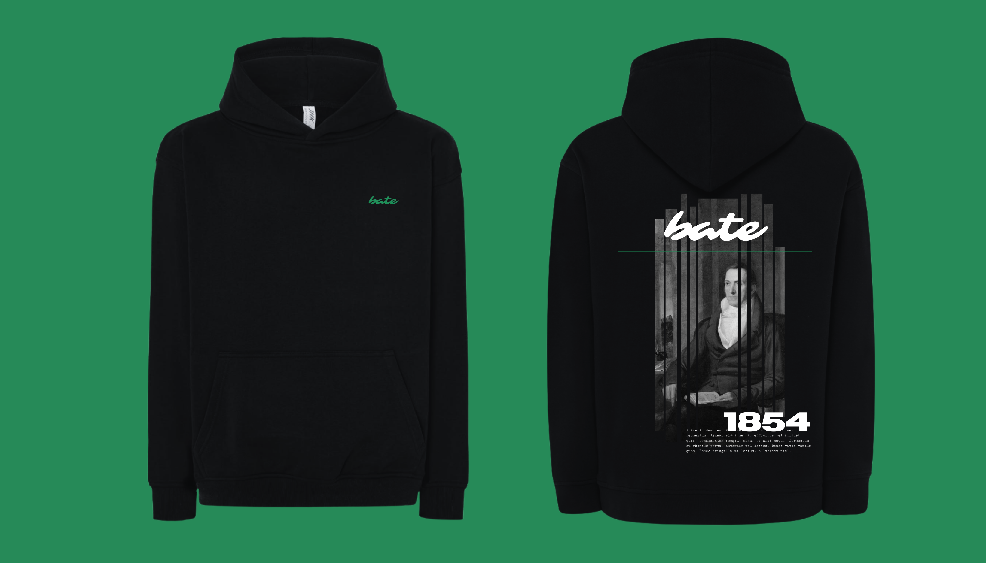 1854 - Hoodie - Preto